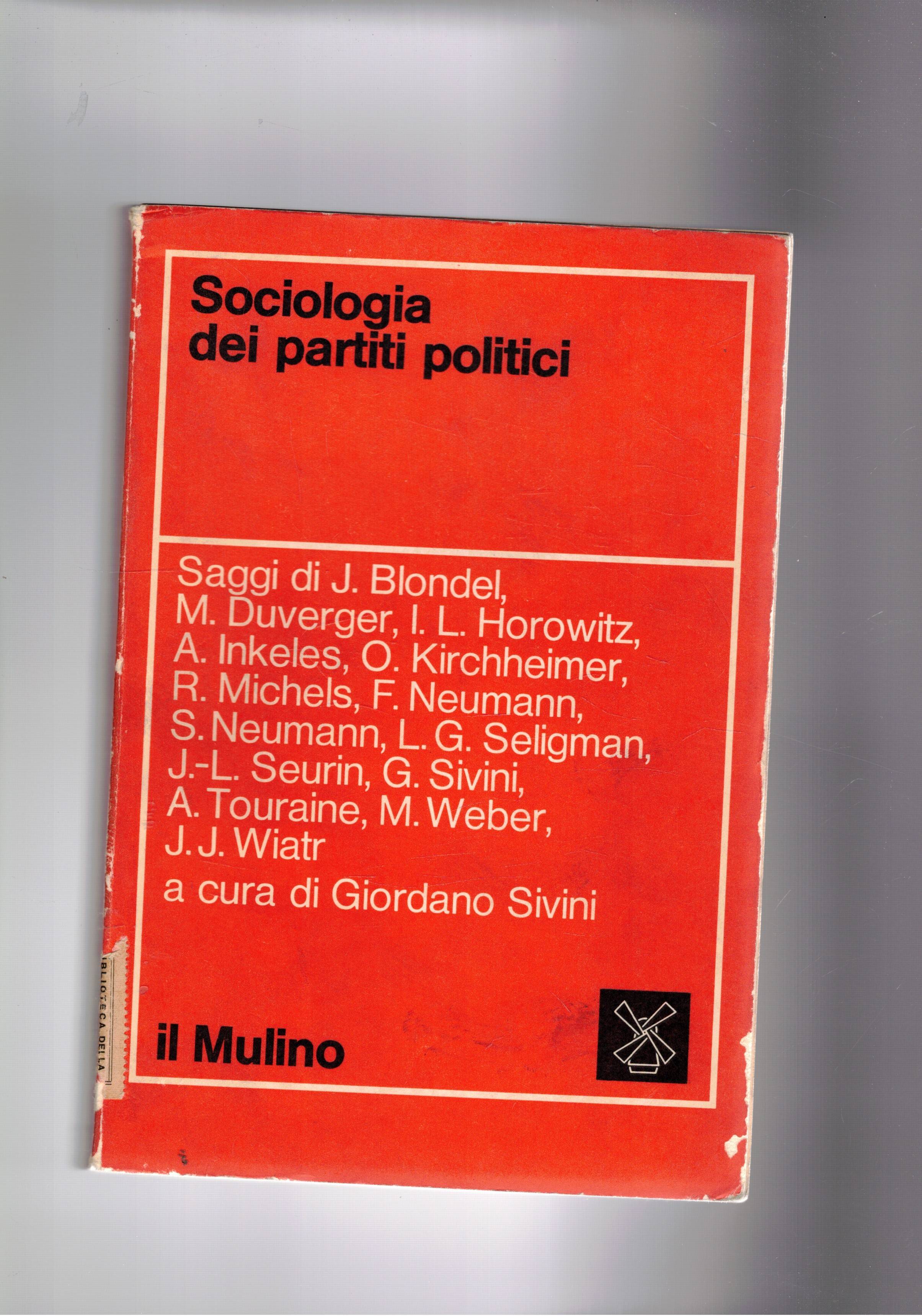 Sociologia dei partiti politici.