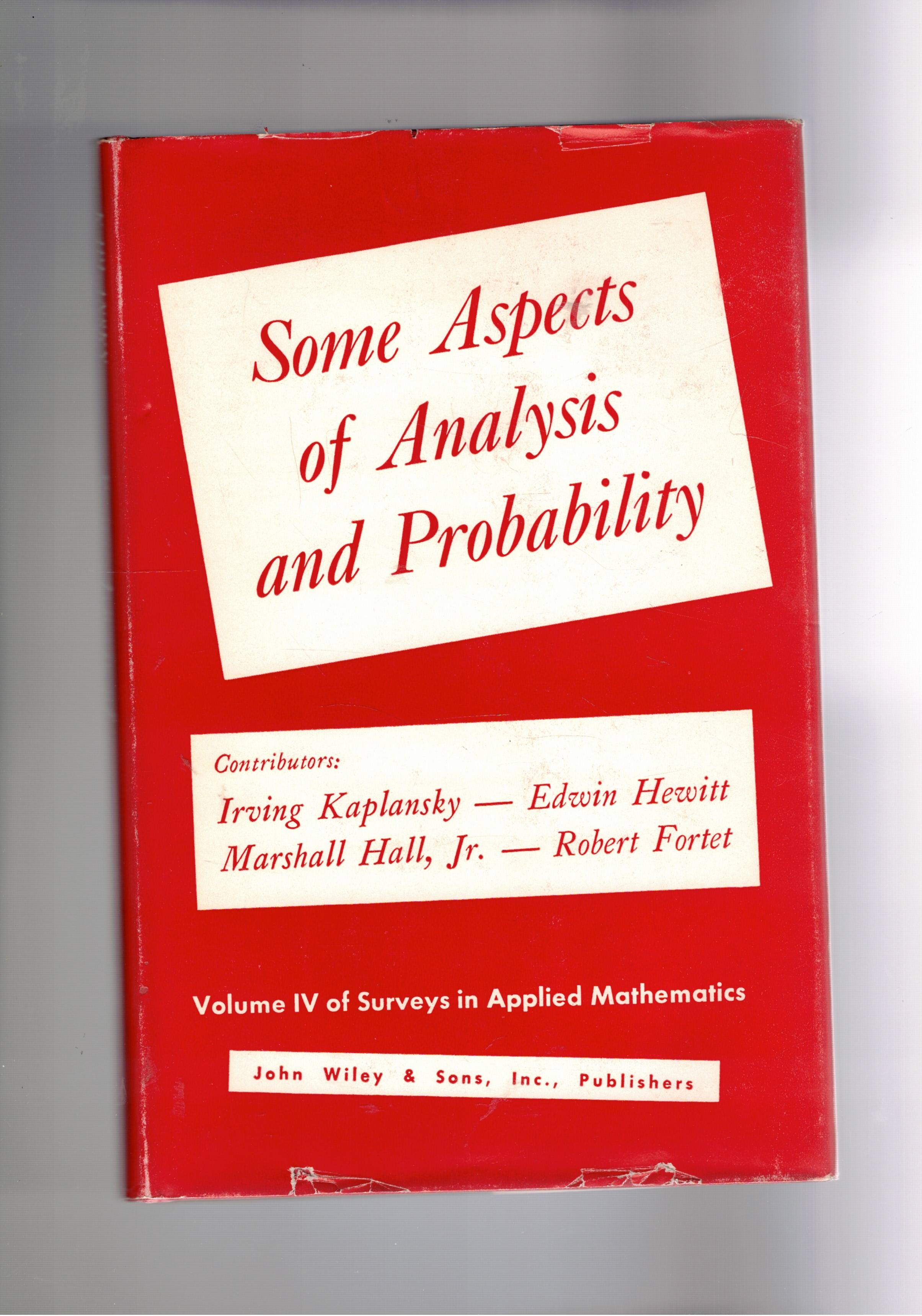 Some aspects of analysis and probability: Functional analisys; a survey …