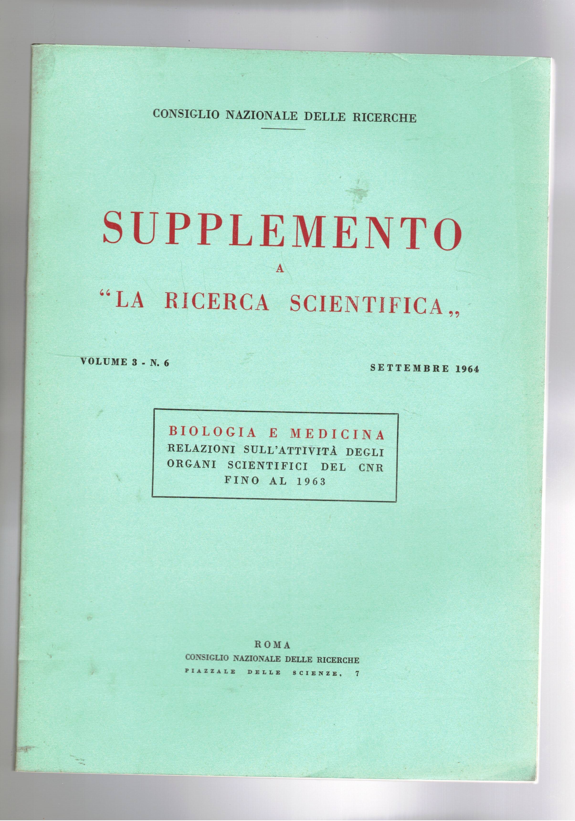 Supplemento a la ricerca scientifica vol. 3° n. 6° . …