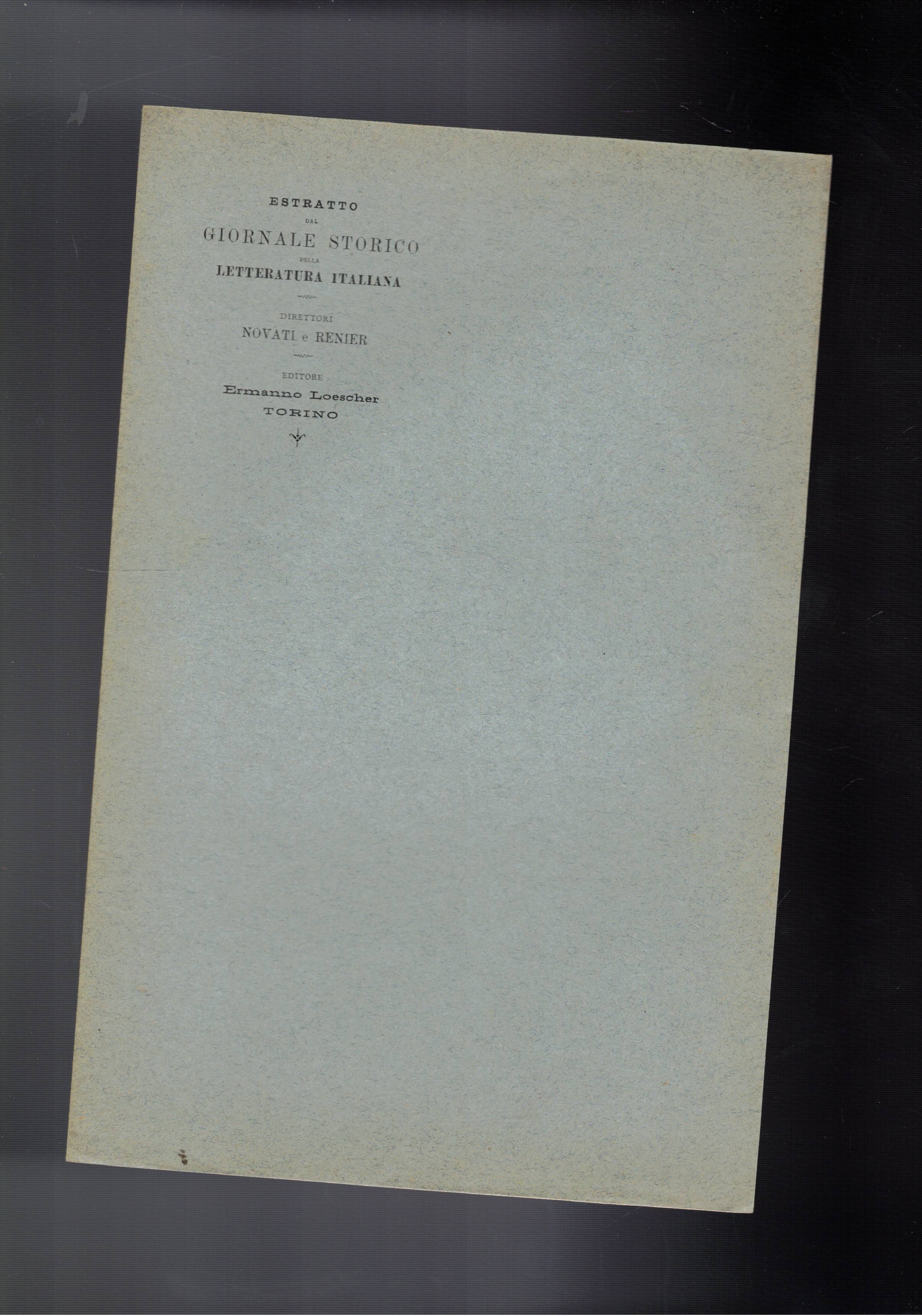 Thomas III° de Saluces. etudes historique et litteraire. Estratto.