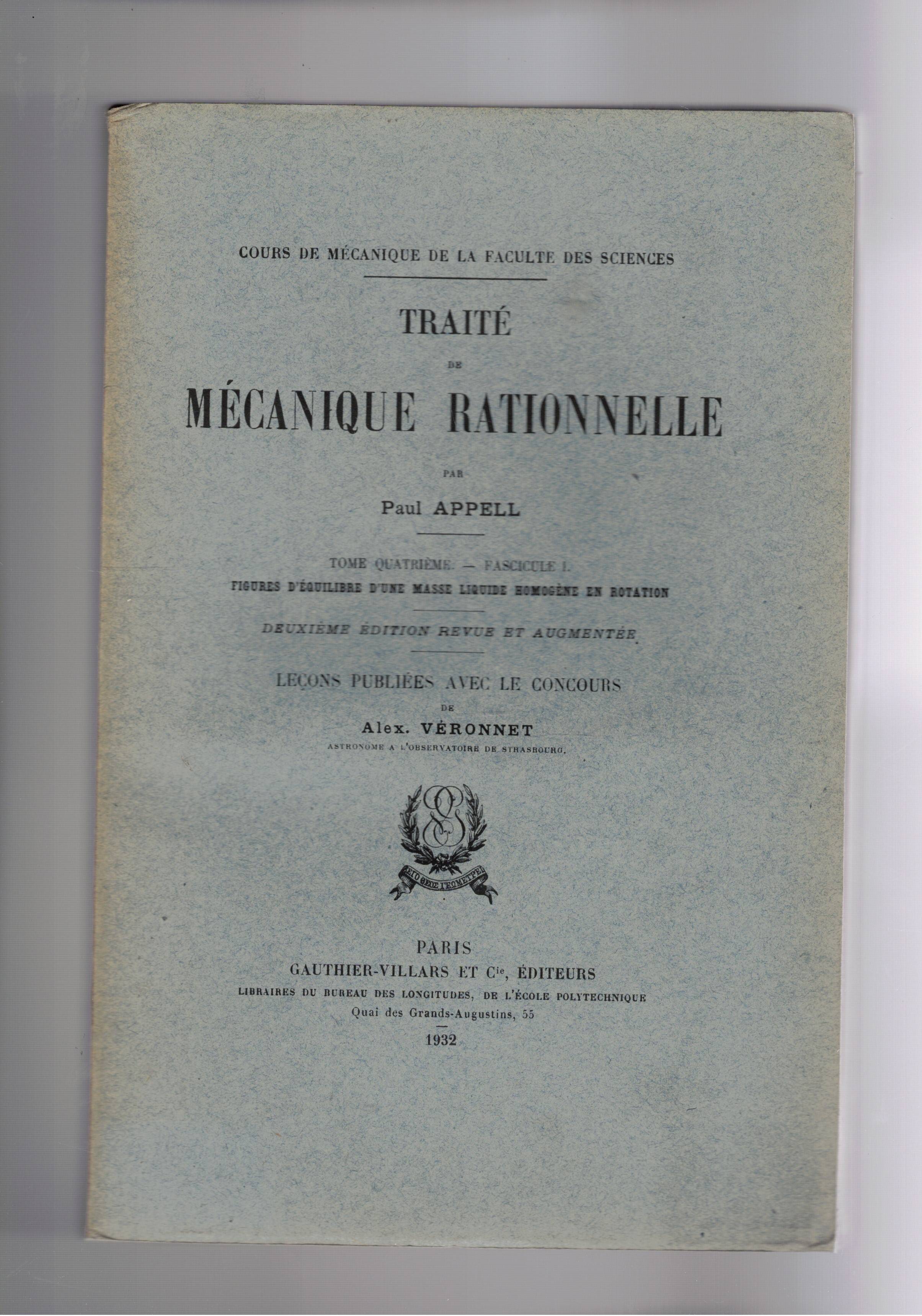 Traité de mécanique rationnelle. Tome Cinque in sei volumi il …