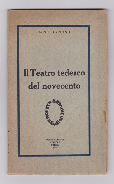 Il teatro tedesco del Novecento