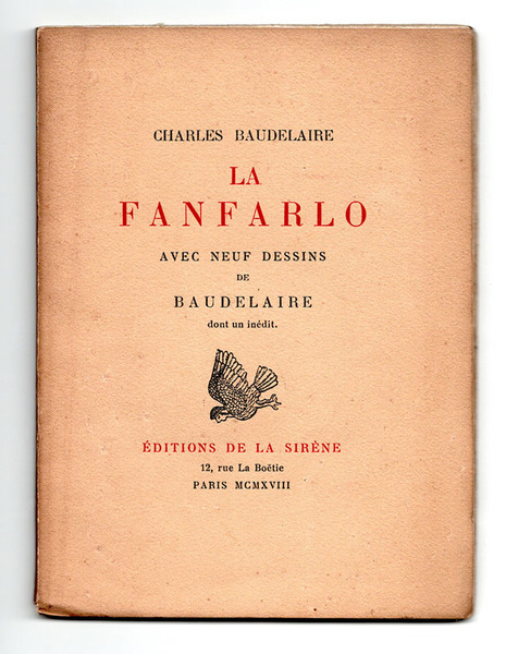 La Fanfarlo. Avec neuf dessins de Baudelaire dont un inedit