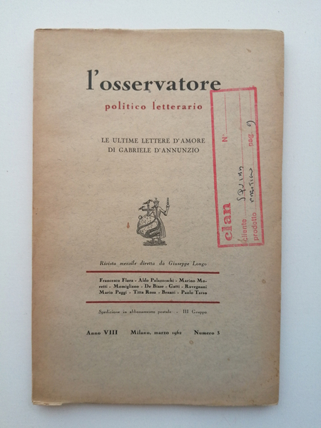 L Osservatore politico Letterario. Le ultime lettere d amore di …