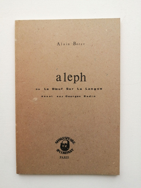 Aleph ou le boeuf sur la langue