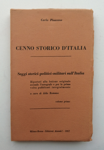 Cenno storico d Italia. Saggi Storico-Politici -Militari sull Italia. Riportati …