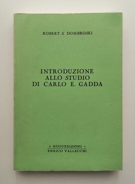 Introduzione allo studio di Carlo Emilio Gadda