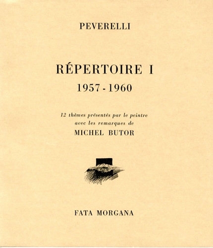 (Peverelli) Répertoire I 1957-1960. 12 thèmes prèsentès par le peintre …