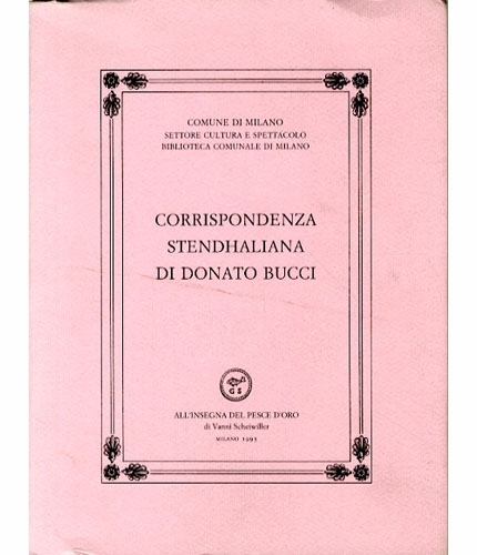 Corrispondenza stendhaliana di Donato Bucci.