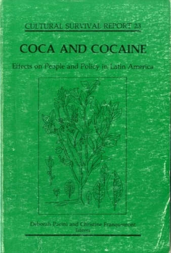 Coca and cocaine. Effects on Peolple and Policy in Latin …