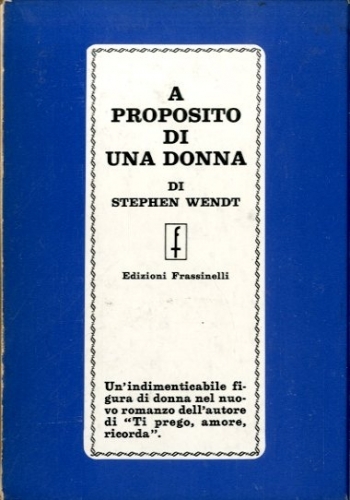 A proposito di una donna.