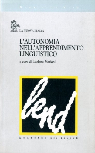 L'autonomia nell'apprendimento linguistico.