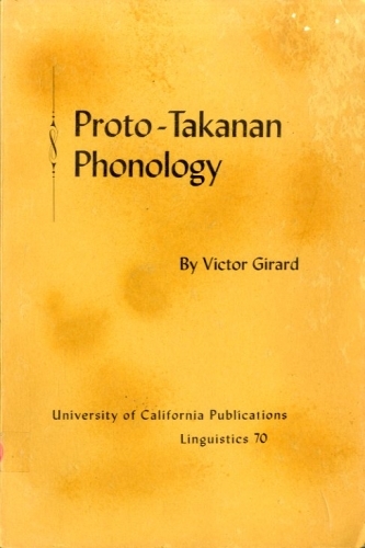 Proto-Takanan Phonology.