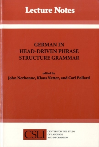 German in Head-Driven Phrase Structure Grammar.
