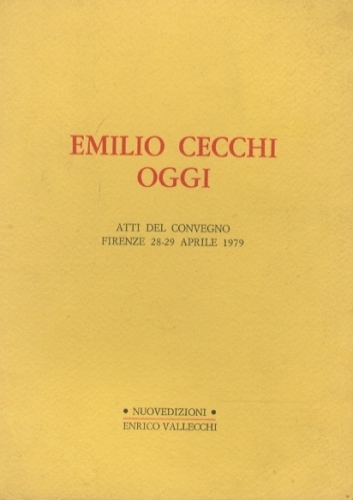 Emilio Cecchi oggi.