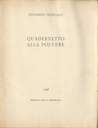 Quadernetto alla polvere.