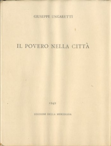 Il povero nella citta'.