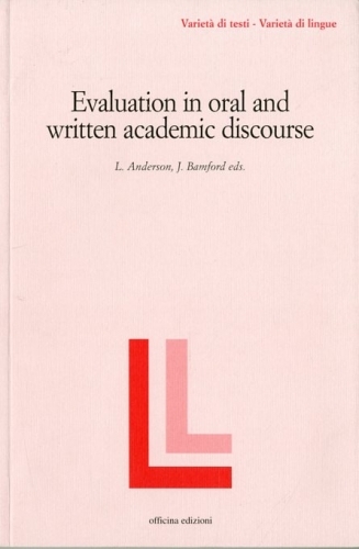 Evaluation in oral and written academic discourse.