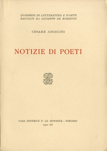 Notizie di poeti.