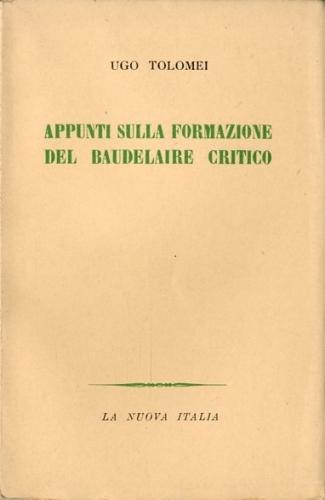 Appunti sulla formazione del Baudelaire critico.
