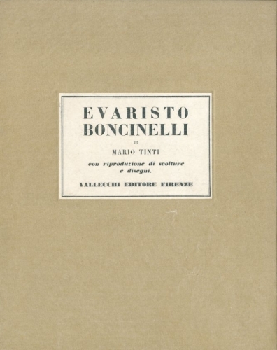 (Boncinelli) Evaristo Boncinelli con riproduzione di scolture e disegni.