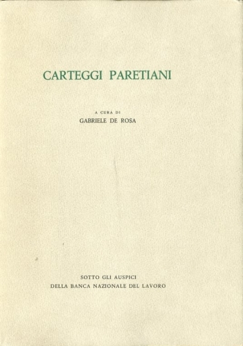 Carteggi paretiani.