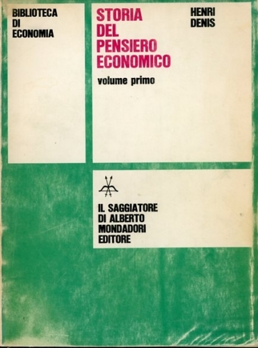 Storia del pensiero economico.