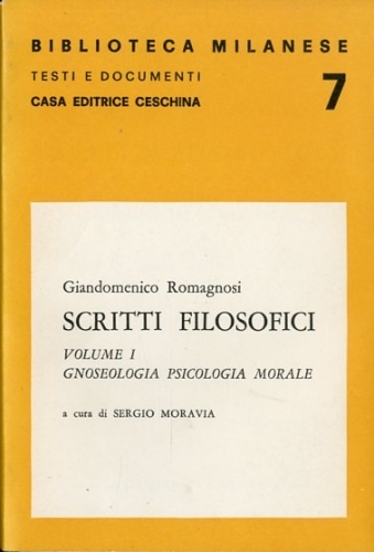 Scritti filosofici .
