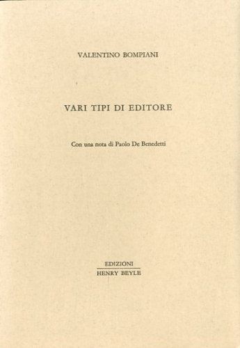 Vari tipi di editore.