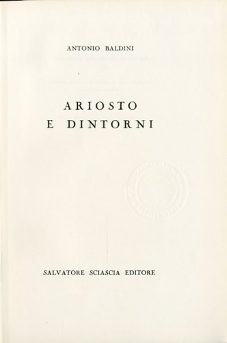 Ariosto e dintorni.