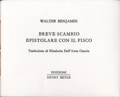 Breve scambio epistolare con il fisco.