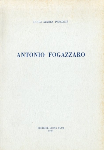 Antonio Fogazzaro.