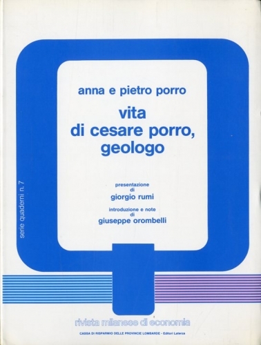 Vita di Cesare Porro, geologo.