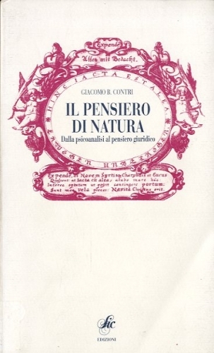 Il pensiero di natura.