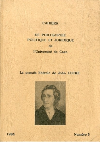 La pensee' liberale de John Locke.