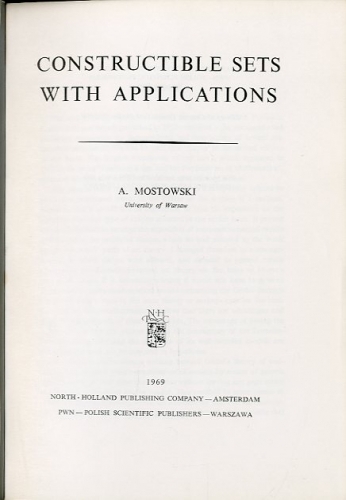 Constructible sets with applications.