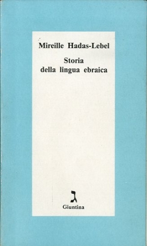 Storia della lingua ebraica.