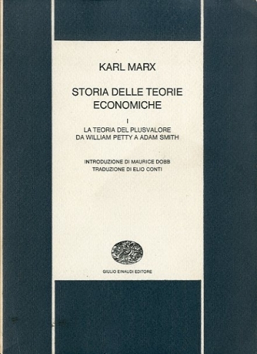 Storia delle teorie economiche.