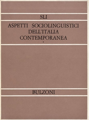 Aspetti sociolinguistici dell'Italia contemporanea 1/2.