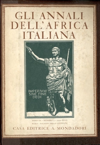 Gi annali dell'Africa italiana. Anno 2 - numero 3.