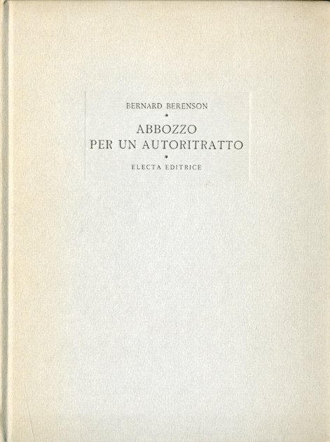 Abbozzo per un autoritratto.