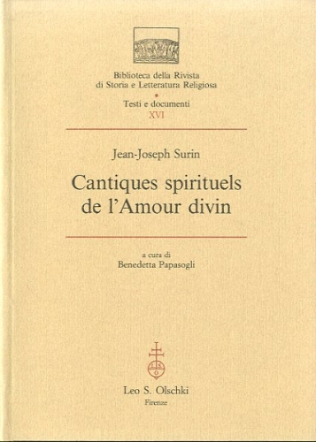 Cantiques spirituels de l'Amour divin.