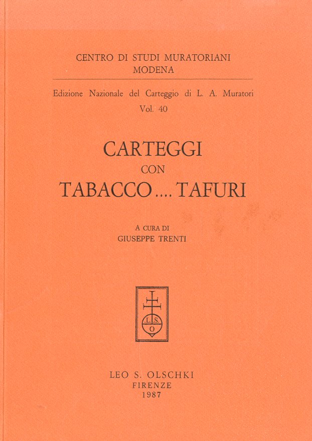 Carteggi con Tabacco.Tafuri.