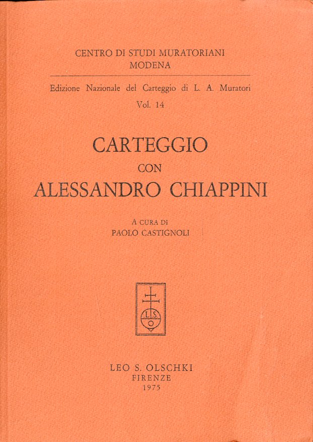 Carteggio con Alessandro Chiappini.