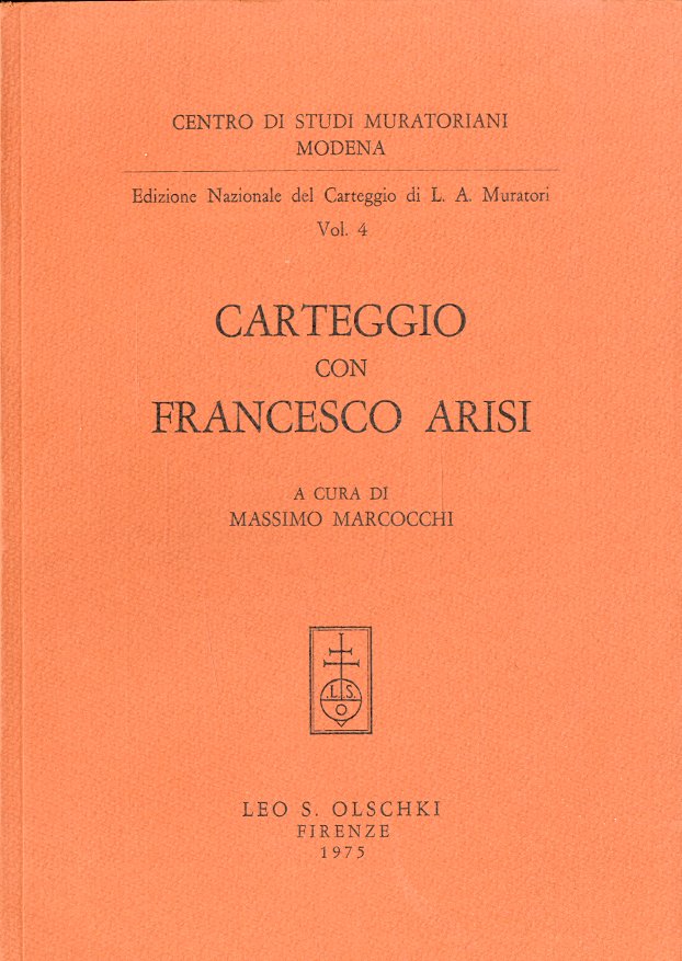 Carteggio con Francesco Arisi.