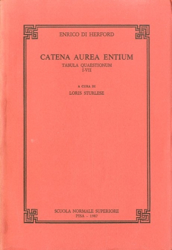 Catena aurea entium. Tabula 1.