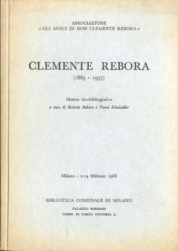 Clemente Rebora (1885-1957).