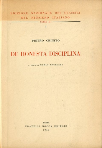 De honesta disciplina.