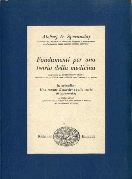 Fondamenti per una teoria della medicina.