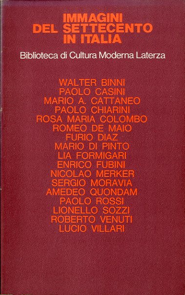 Immagini del Settecento in Italia.